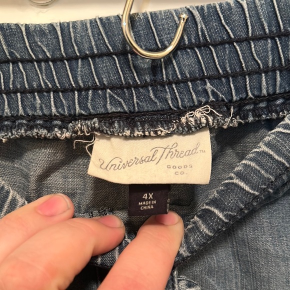 Universal Thread Blue Jean Colored Shorts Relaxed Fit - Picture 2 of 6